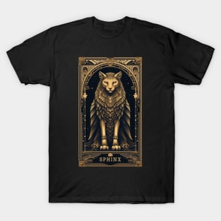 Sphinx Tarot Card Vintage Artwork T-Shirt